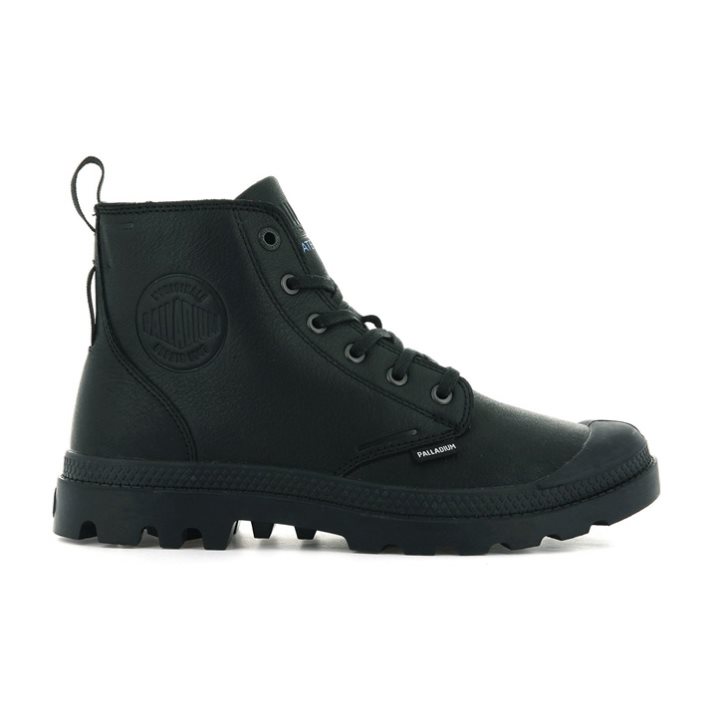 Bottes Palladium Pampa Hi Ess Leather WP+ Homme Noir | FR JDQ803C